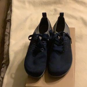 Naot blue and grey slip on tennis shoe 7.5 or 38